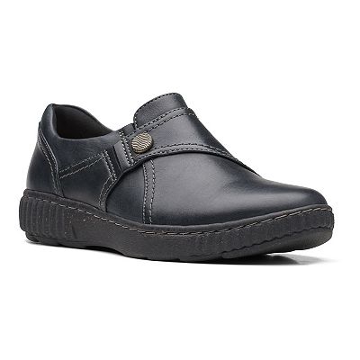 Clarks ladies slip on shoes online