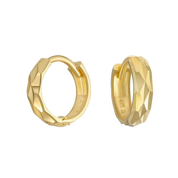 Kohls hoop on sale gold earrings