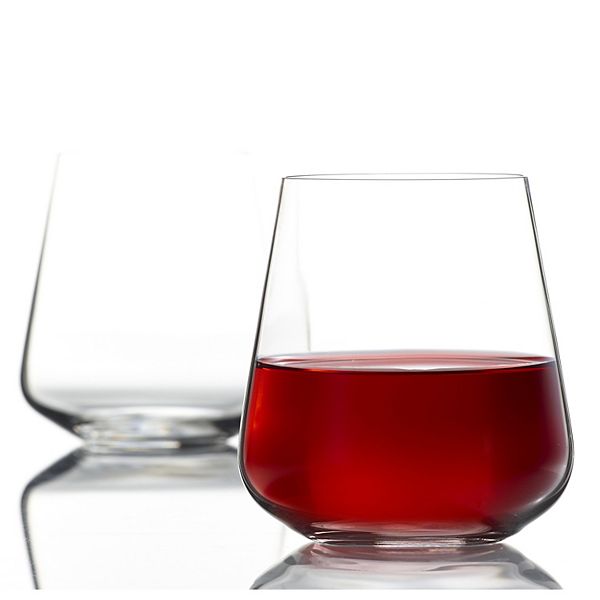 Trudeau Gala Stemless Red Wine Glass - Set of 4