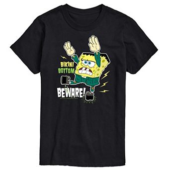 Men's SpongeBob SquarePants Bikini Bottom Beware Tee