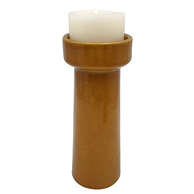 Everyday Decor Ceramic Glaze Tall Pillar Candle Holder