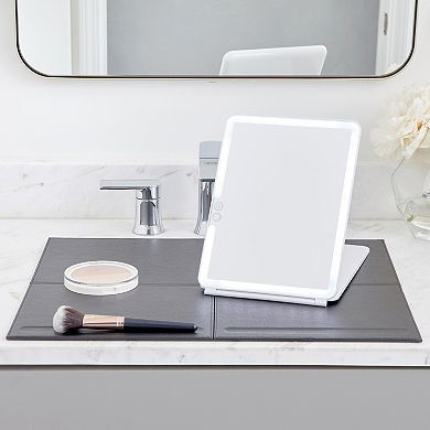 GloTech Travel LED Mirror & Beauty Mat Set