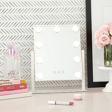 GloTech LED Mirror & Beauty Brush Set