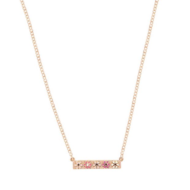 Rose gold store necklace kohls