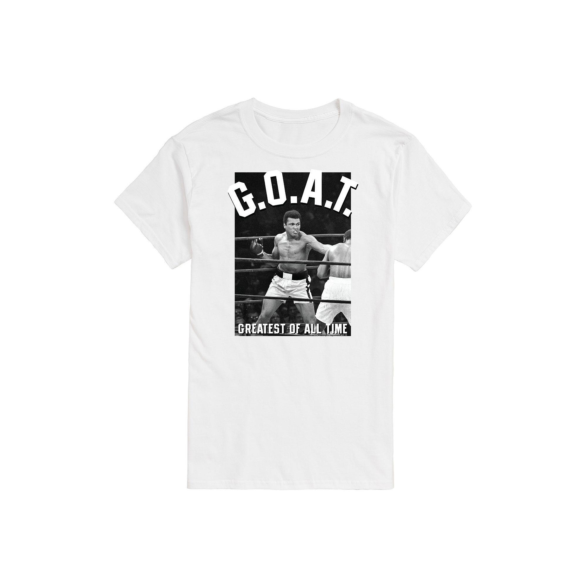 Big & Tall Muhammad Ali Goat Tee Tee, Mens, Size: Large Tall, White