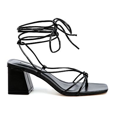 London Rag Spruce Women's Block Heel Sandals