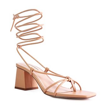 London Rag Spruce Women's Block Heel Sandals