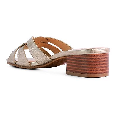 London Rag Sonnet Women's Heeled Slide Sandals