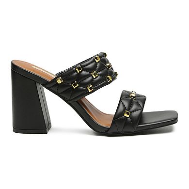 London Rag Fischer Women's Block Heel Sandals