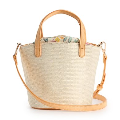 LC Lauren Conrad Mini Drawstring Tote Bag
