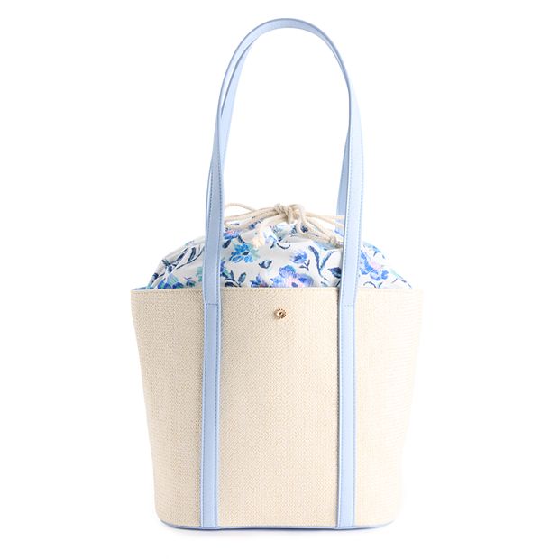 LC Lauren Conrad Straw Bucket Bag in 2023