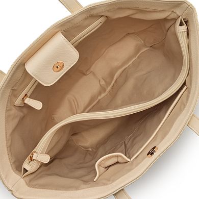 LC Lauren Conrad Straw Tote Bag