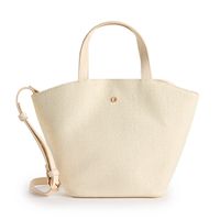 LC Lauren Conrad Straw Bucket Bag