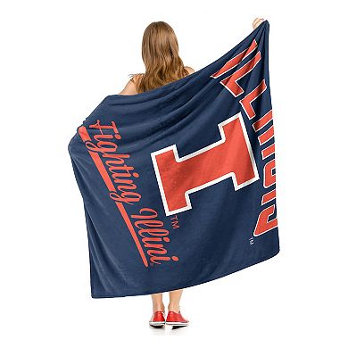 The Northwest Illinois Fighting Illini Alumni Silk-Touch Throw Blanket