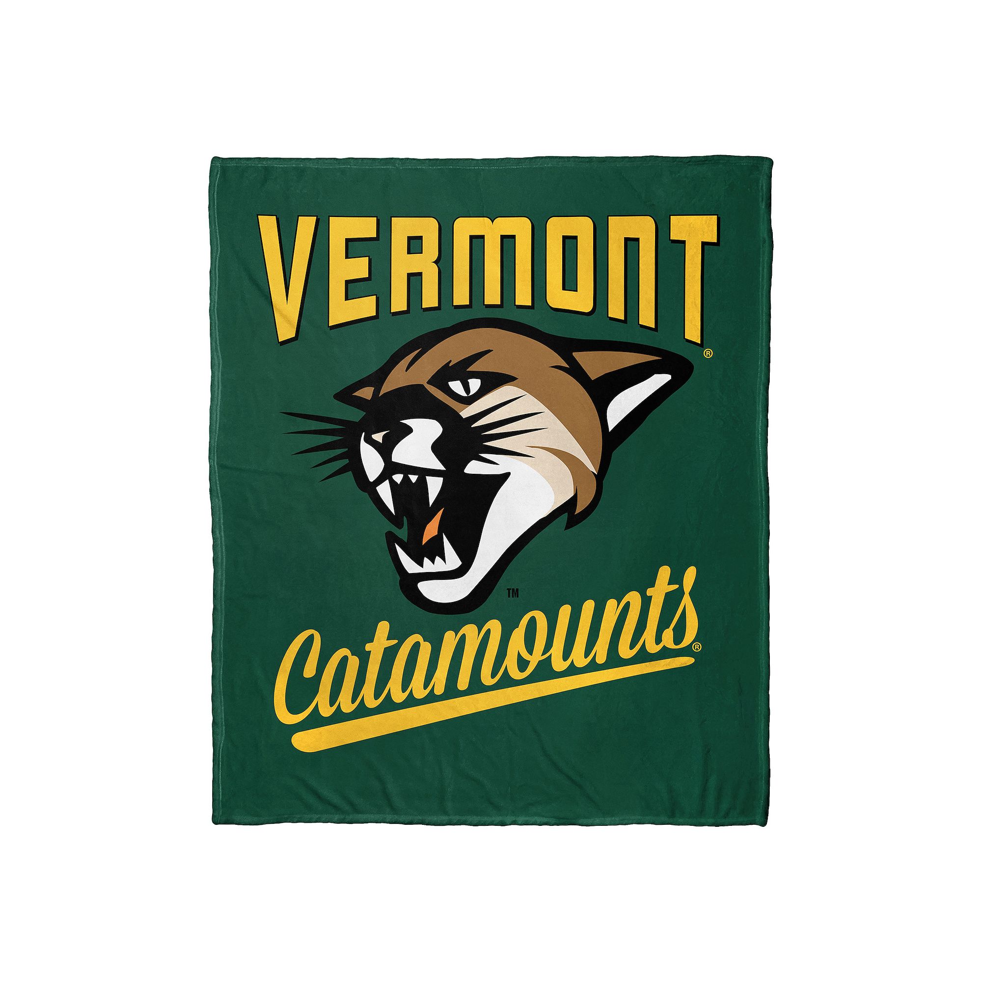 The Northwest Vermont Catamounts Alumni Silk-Touch Throw Blanket, Vmt Team