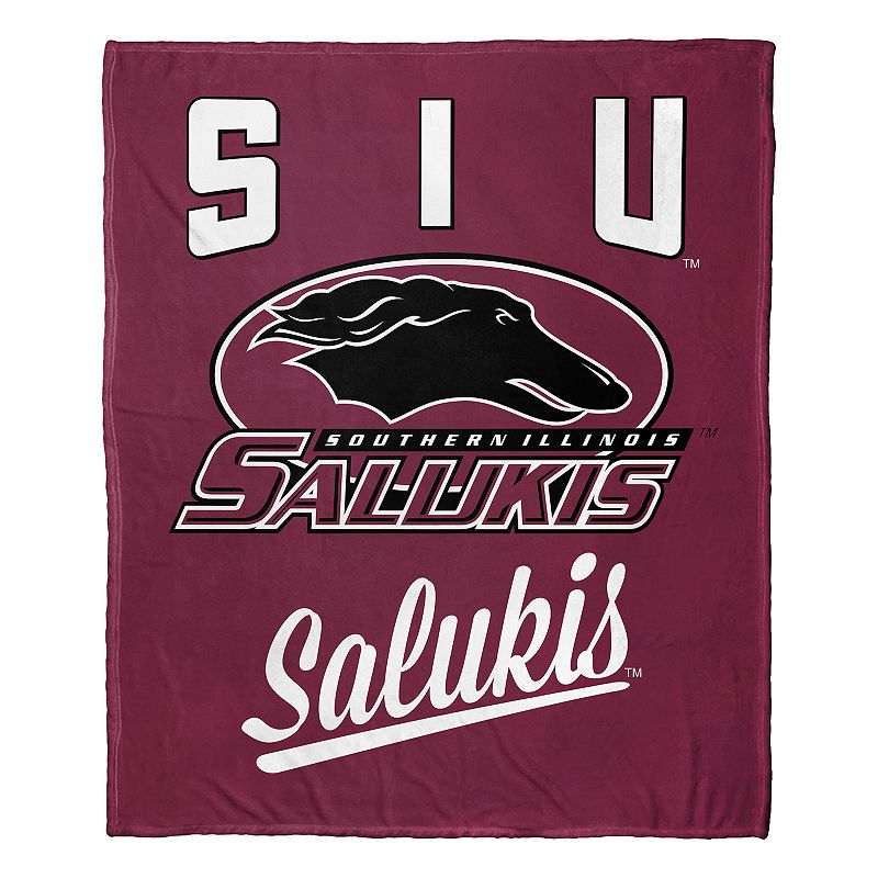 The Northwest Southern Illinois Salukis Alumni Silk-Touch Throw Blanket, Mu