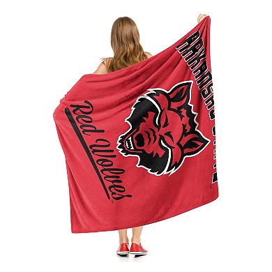 The Northwest Arkansas State Red Wolves Alumni Silk-Touch Throw Blanket