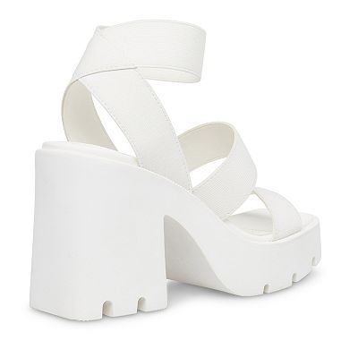 madden girl Temple Women's Block Heeled Sandals