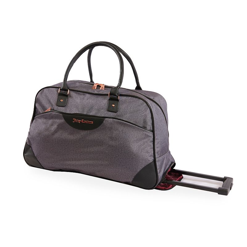 Juicy Couture Libra 22-Inch Rolling Duffel Bag, Grey Gray