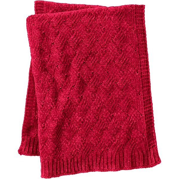 Lands' End Chenille Throw Blanket