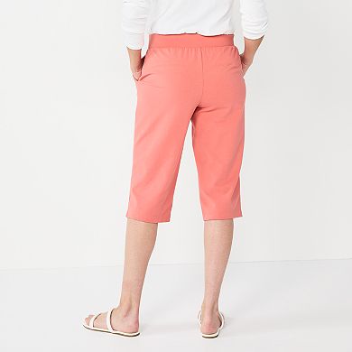 Women's Croft & Barrow® Knit Capri Pants