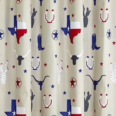 The Big One® Texas Icon Fabric Shower Curtain