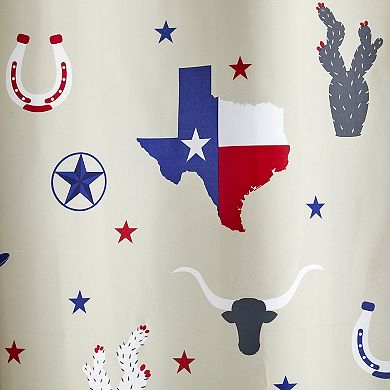 The Big One® Texas Icon Fabric Shower Curtain