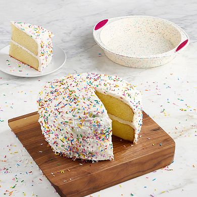 Trudeau Confetti 9-in. Round Cake Pan