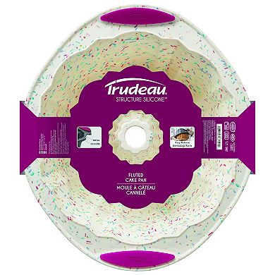 Trudeau Confetti Fluted Cake Pan