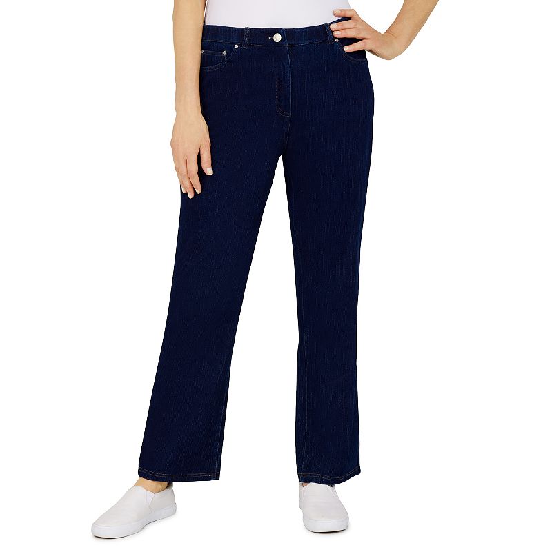 UPC 196389069353 product image for Women's Alfred Dunner Lake Placid 5-pocket Bootcut Jeans, Size: 14, Blue | upcitemdb.com