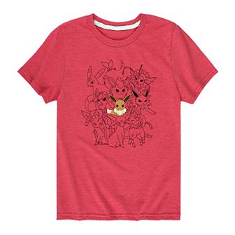 Boys 8-20 Pokemon Eevee Evolutions Graphic Tee