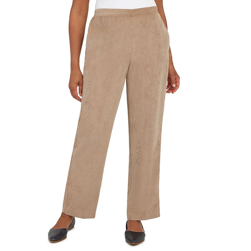 Plus Size Alfred Dunner Corduroy Pull-On Straight Leg Pants, Womens, Size: