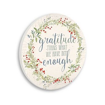 Stupell Home Decor Gratitude's Enough Wall Decor