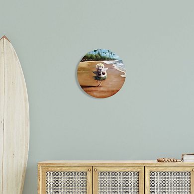 Stupell Home Decor Hula Dancing Chick Tropical Shoreline Wall Decor