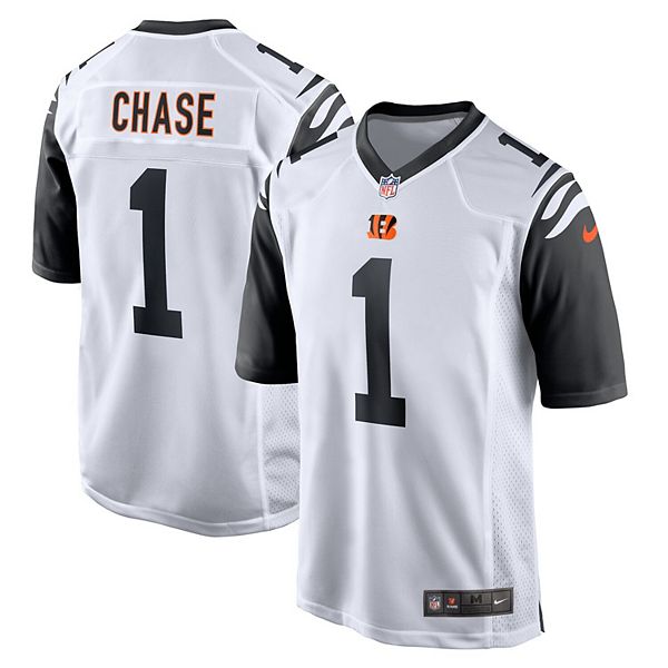 Men's Nike Ja'Marr Chase White Cincinnati Bengals Alternate Game