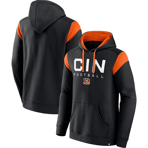 Cincinnati Bengals Starter Extreme Pullover Hoodie - Black/Heather Charcoal