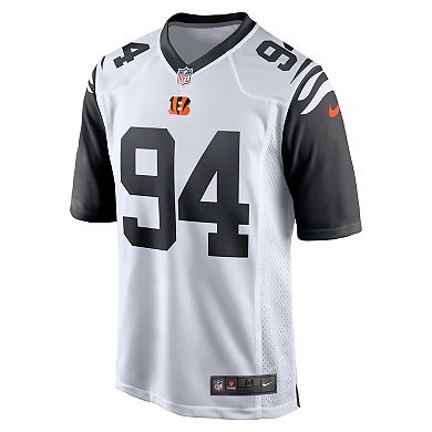 Men's Nike Sam Hubbard White Cincinnati Bengals Alternate Game Player ...