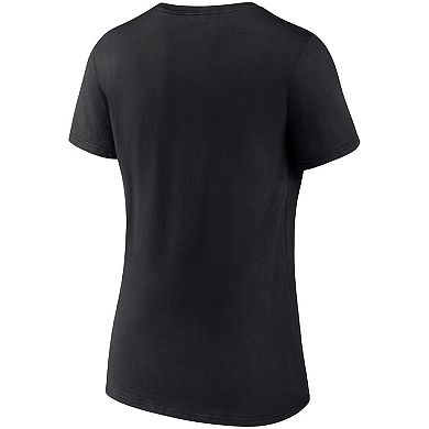 Women's Fanatics Branded Black Memphis Grizzlies Hometown Collection Grit Grind V-Neck T-Shirt
