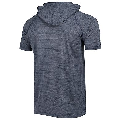Men's Stitches Navy Detroit Tigers Space-Dye Raglan Hoodie T-Shirt