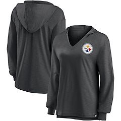 Pittsburgh Steelers Women's '47 Harper Tie Bottom Skimmer Fleece Hoodie