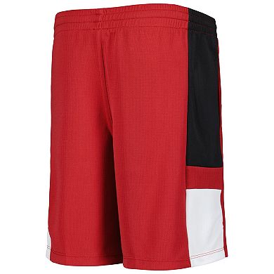 Youth Crimson Oklahoma Sooners Lateral Mesh Performance Shorts