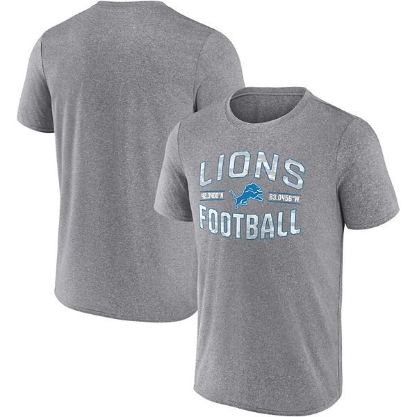 Men's Fanatics Branded Heathered Gray Detroit Lions Want To Play T-Shirt