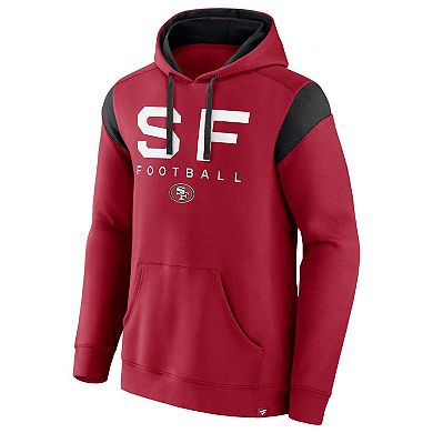 Men's Fanatics Branded Scarlet San Francisco 49ers Call The Shot Pullover Hoodie