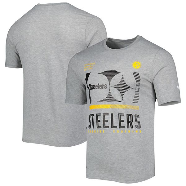 Pittsburgh Steelers New Era Combine Authentic Red Zone Long Sleeve T-Shirt  - Heathered Gray