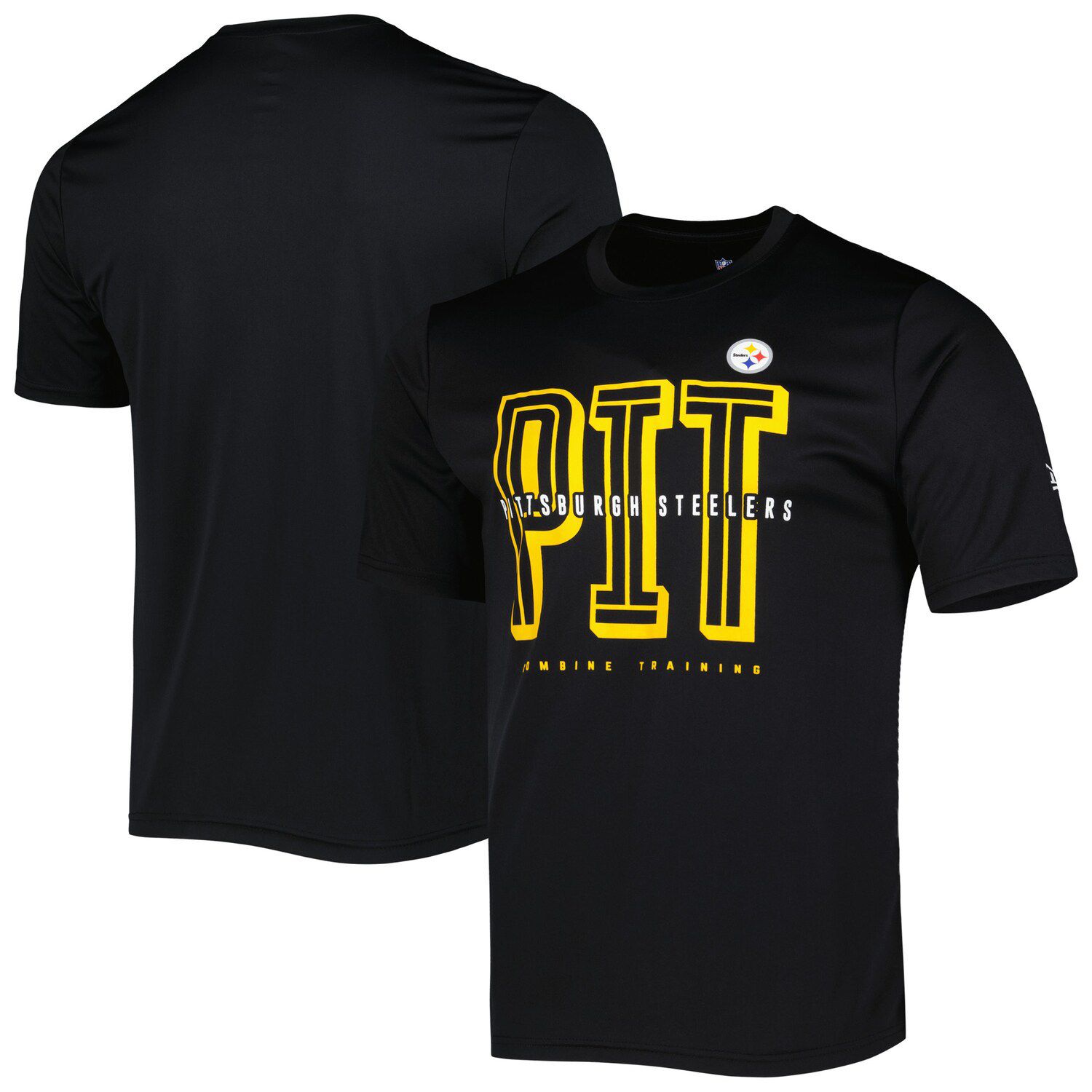 Lids Pittsburgh Steelers Big & Tall Arm Stripe T-Shirt - Black