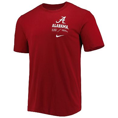 Men's Nike Crimson Alabama Crimson Tide Team Practice Performance T-Shirt