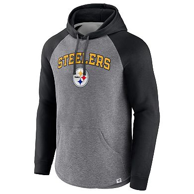 Men's Fanatics Branded Heathered Gray/Black Pittsburgh Steelers By ...