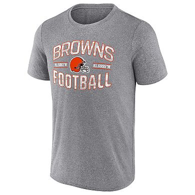 Men's Fanatics Branded Heathered Gray Cleveland Browns Want To Play T-Shirt