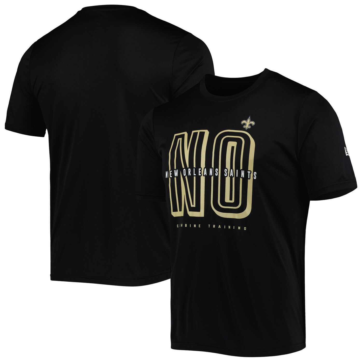 Women's Nike Gold/Black New Orleans Saints High Hip Fashion T-Shirt Size: Extra Small