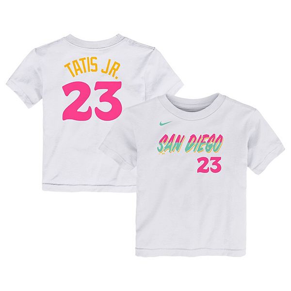 Toddler Nike Fernando Tatis Jr. White San Diego Padres 2022 City Connect  Name & Number T-Shirt